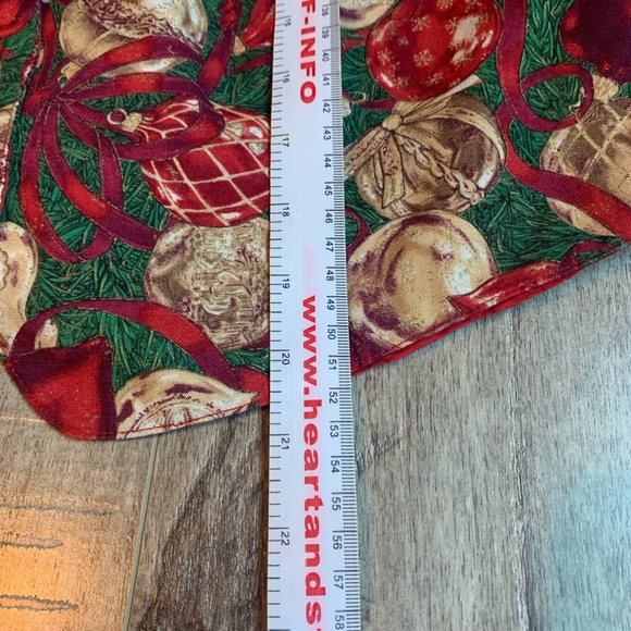 Ugly Christmas vest petite size L ornaments red green button up - Picture 5 of 6